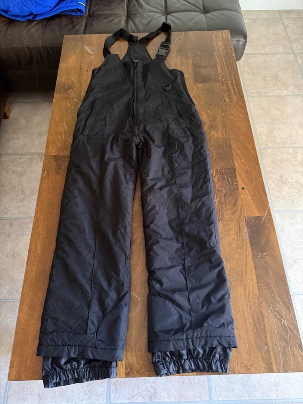 Women’s Black Insulated Snow Bib Overalls